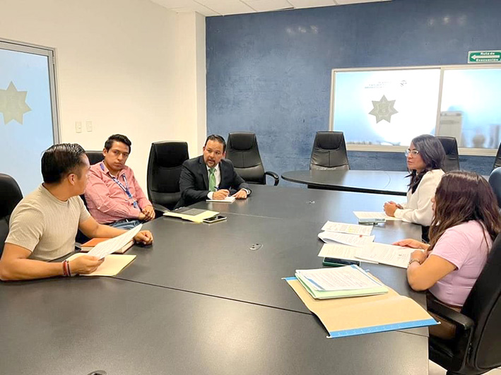 Reunión de trabajo, de la regidora Berenice Porquillo y el consejo de la Judicatura Federal