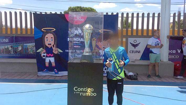 Trofeo del mundial de fut-7 recorre municipios y juntas auxiliares