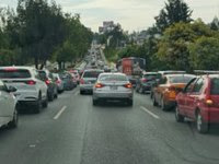 Semáforo en la Recta, Caos Vial