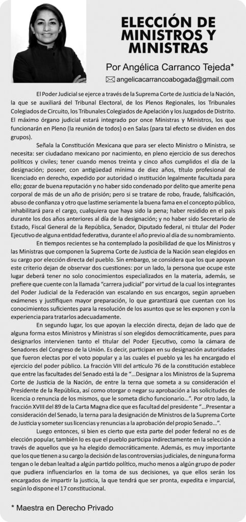 Elección de Ministros y Ministras