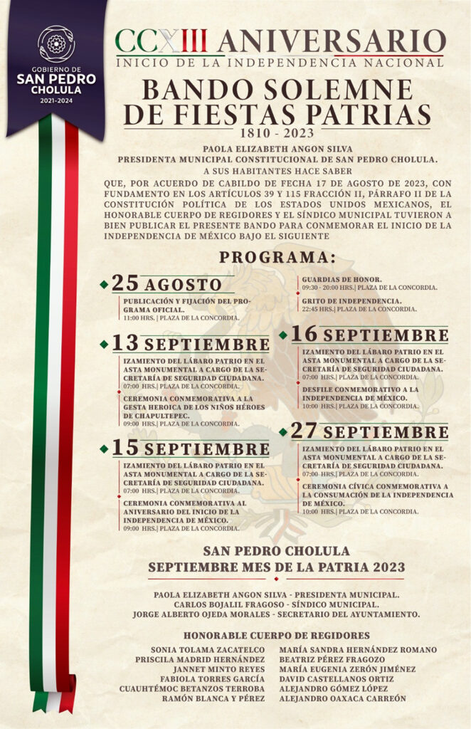Bando de Fiestas Patrias