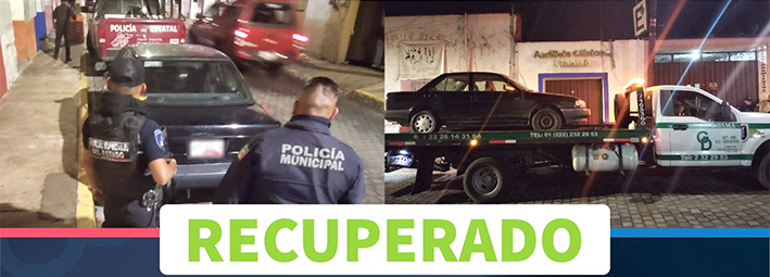 Municipales frustran robo de automóvil en Xixitla