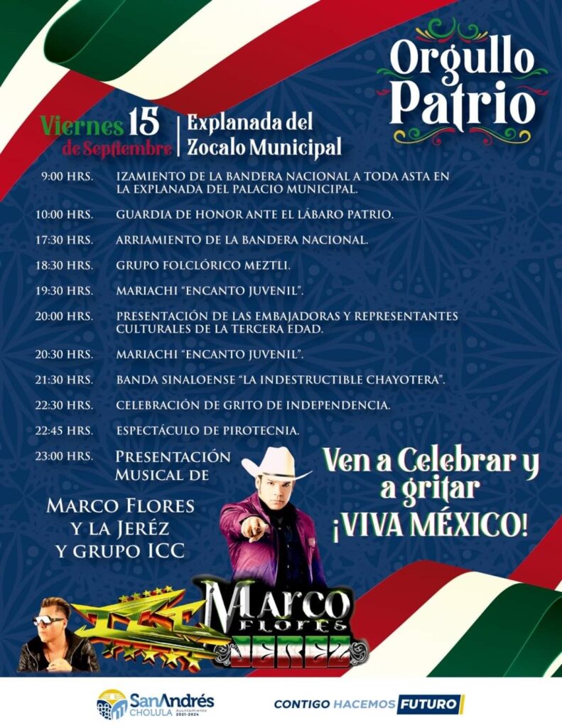 Día Patrio en San Andrés Cholula