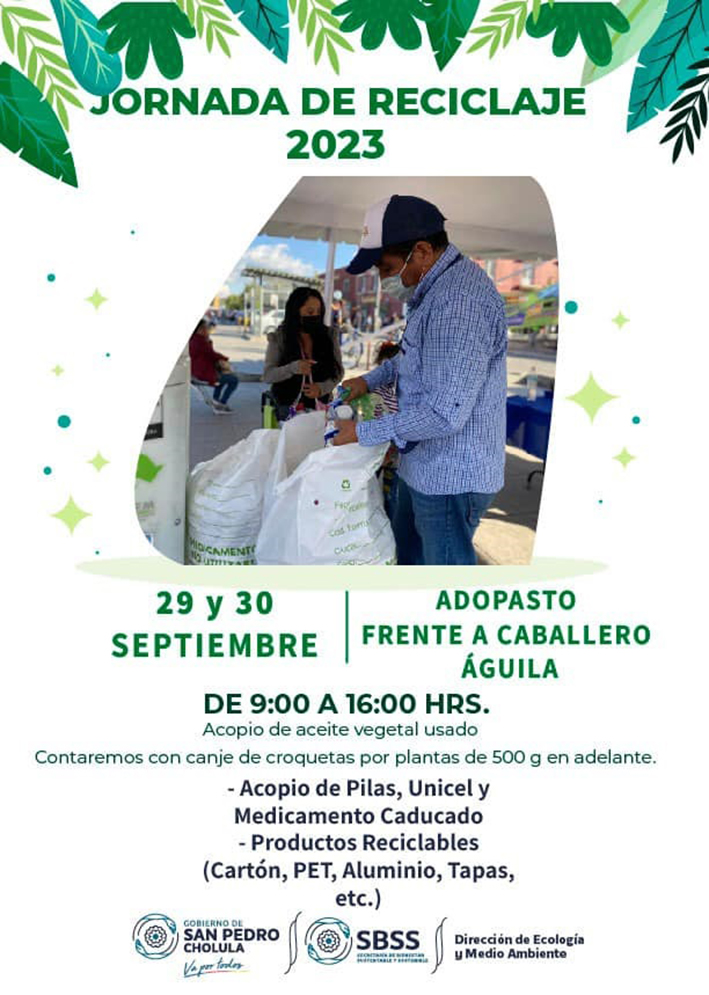 Jornada de Reciclaje, 29 y 30 Septiembre 2023