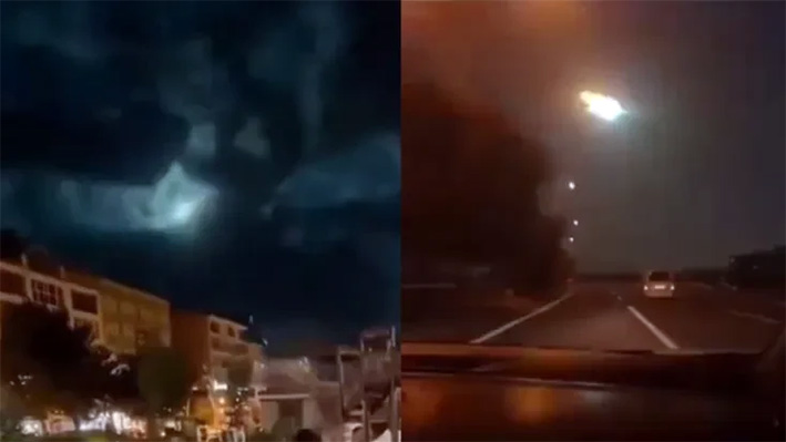 Graban meteorito que se desintegran en cielo de Turquía