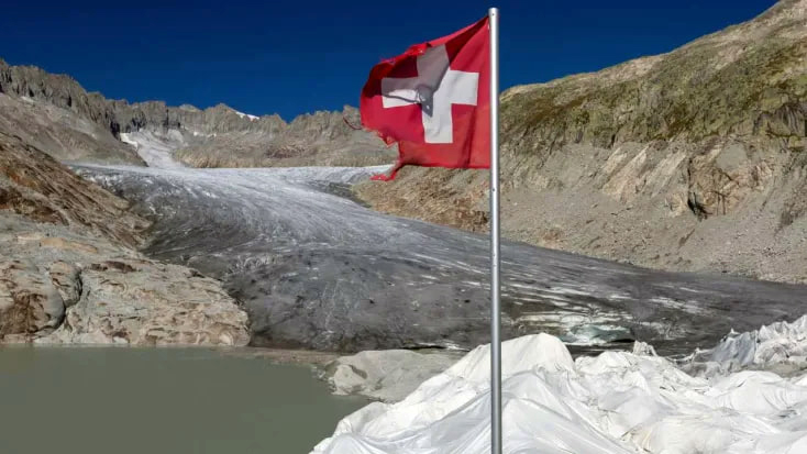 Los glaciares suizos perdieron 10% de su volumen en dos años