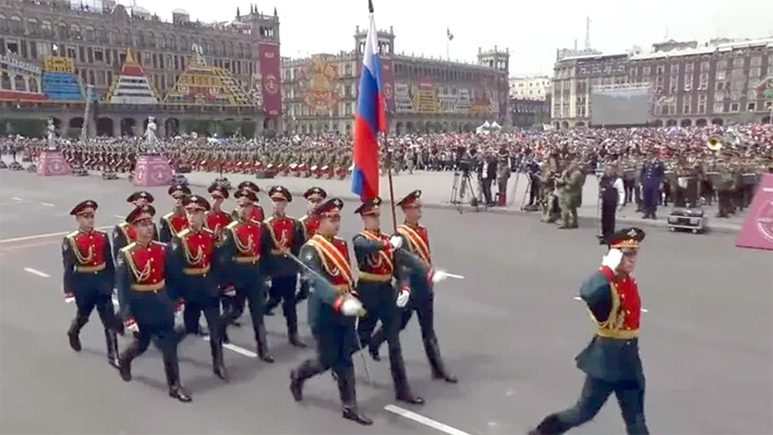 Ucrania condena participación de Rusia en el desfile militar de México