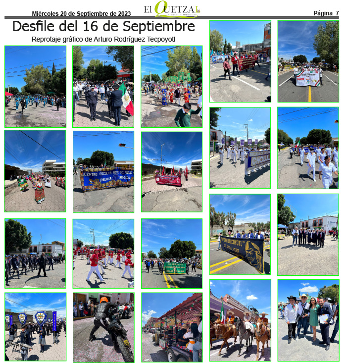 Desfilee 16 Septiembre, San Pedro Cholula, 2023