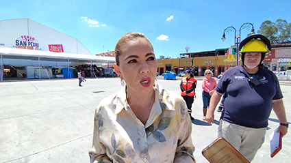 En la plaza de La Concordia, la ceremonia del Grito