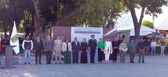 Paola Angon encabezó ceremonia del CLXXVI aniversario de la gesta heroica de los Niños Héroes de Chapultepec