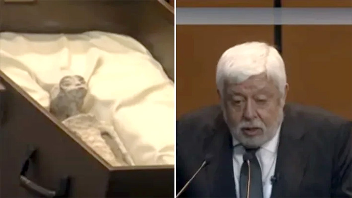 Maussan presenta supuestos restos de extraterrestres en cámara de diputados