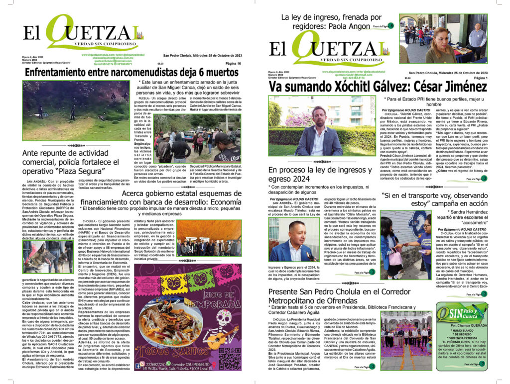 Nuestra Portada, edición 2650, 25 Octubre 2023