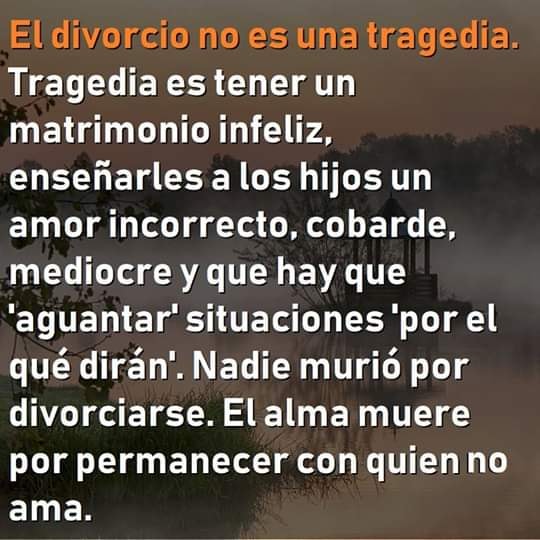 El divorcio no es una tragedia