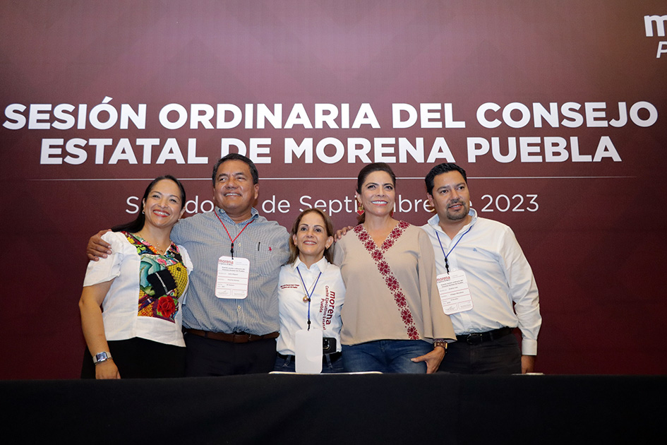 Olivia Salomón, Lizeth Sánchez, Julio Huerta, Ignacio Mier, por la coordinación de MORENA