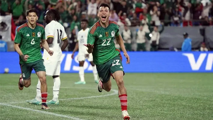 México vence a Ghana en partido de preparación
