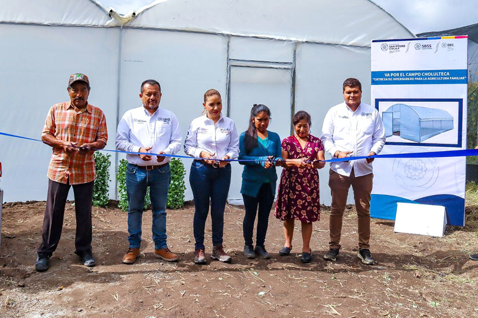 Invernaderos de traspatio, entrega Paola Angon para incentivar la agricultura familiar