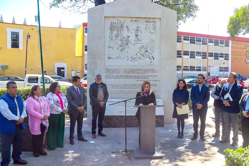 Encabeza Paola Angon ceremonia conmemorativa a los 504 años de la Matanza de Cholula