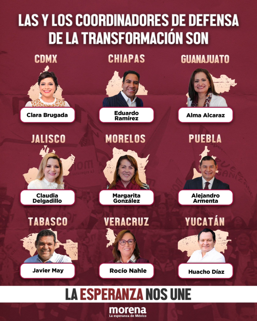 Así quedaron los coordinadores en donde habrá elecciones a gobernador