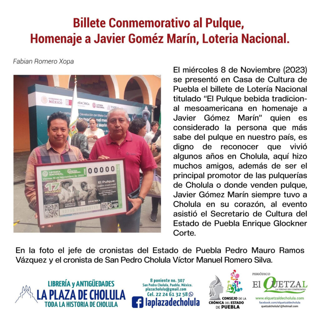 Billete Conmemorativo al Pulque