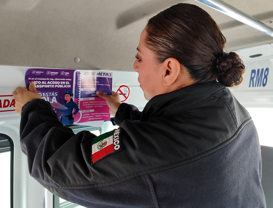 Comuna impulsa campaña para erradicar el acoso en el transporte público