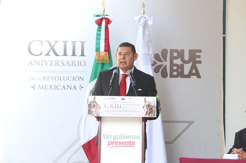 Humanismo Mexicano impulsado por el presidente López Obrador, mantienen vigentes principios de la Revolución: Alejandro Armenta