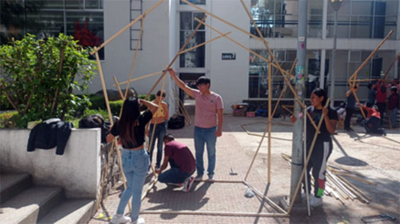 Alumnas y Alumnos de TDO obtienen el tercer lugar en el “Pabellón de Arquitectura Efímera de la BUAP”