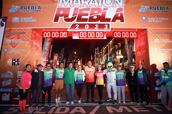 Maratón Puebla 2023”, gobierno presente de Sergio Salomón reúne a más de 10 mil corredores