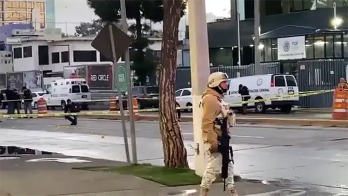 Atacan a balazos las instalaciones de la FGR en Tijuana, Baja California