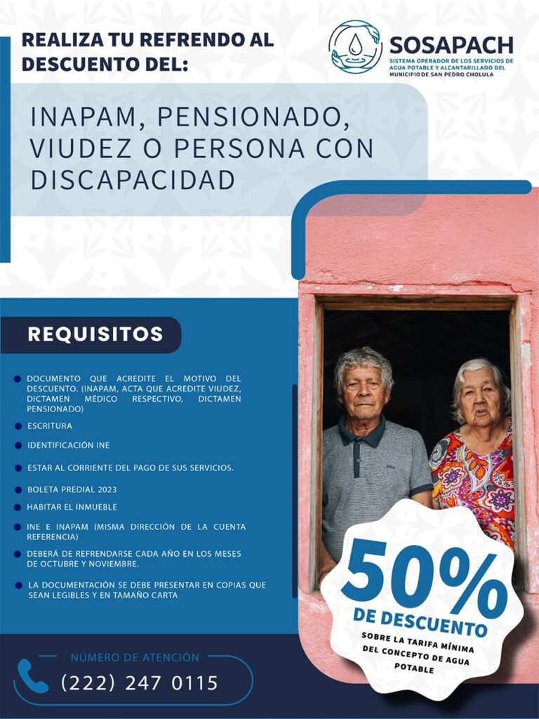Solicita tú descuento,si estás en estos grupos sociales