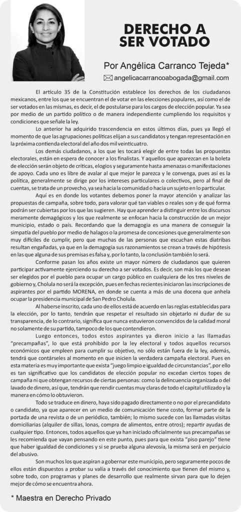 Derecho a ser Votado