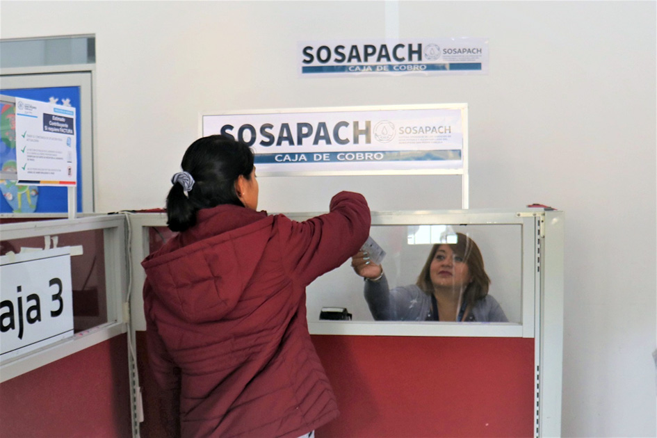En servicio nuevo módulo de pago del SOSAPACH