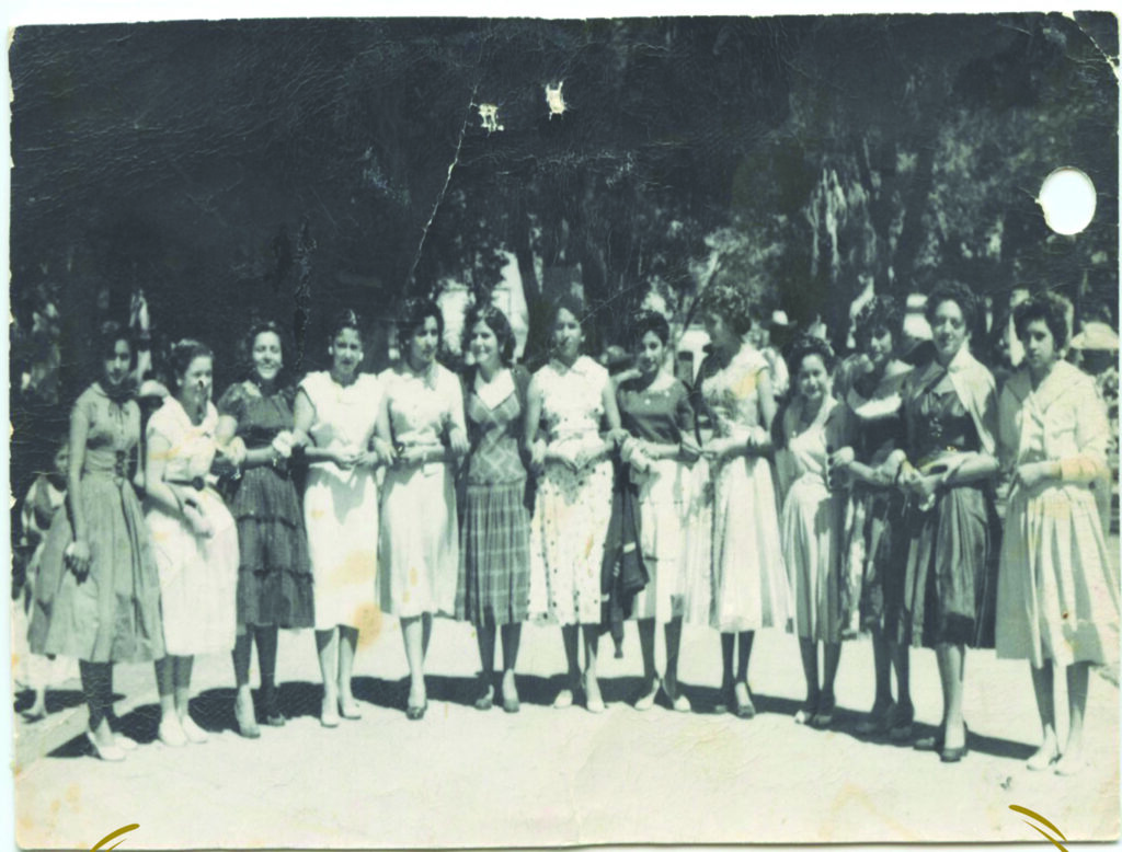 Ramillete de hermosas señoritas, en 1957
