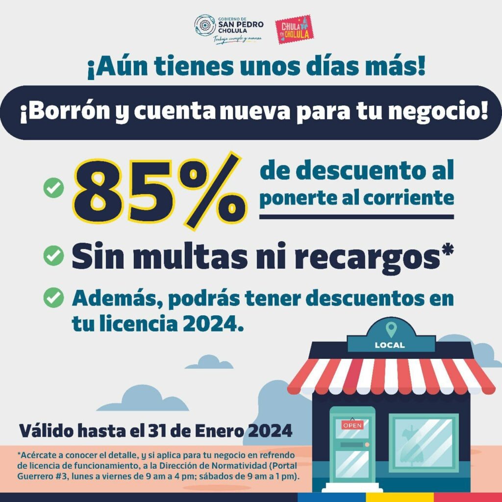 ¡Aprovecha!