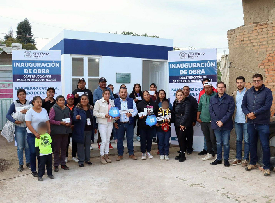 Continúa Paola Angon entregas del programa “vivienda y familia”, con 19 cuartos