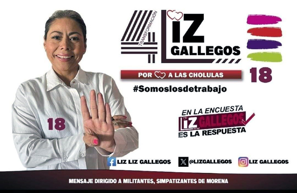 Liz Gallegos crece en las encuestas