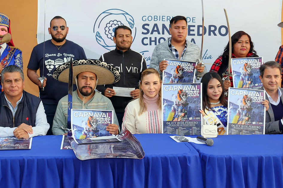 Presentaron oficialmente el Carnaval Cholula 2024