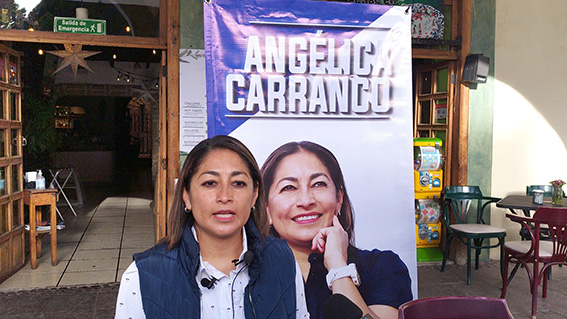 Sí, buscaré la candidatura: Angélica Carranco Tejeda