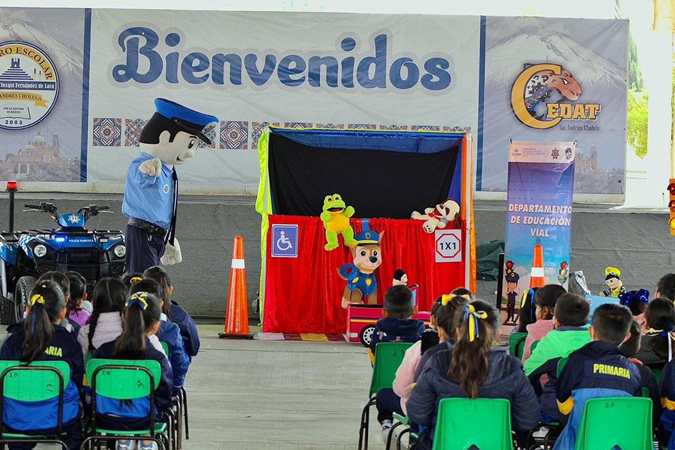 Fortalece vialidad de San Andrés Cholula acciones de educación vial en escuelas