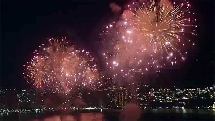 Acapulco celebra año nuevo 2024 tras paso de Otis