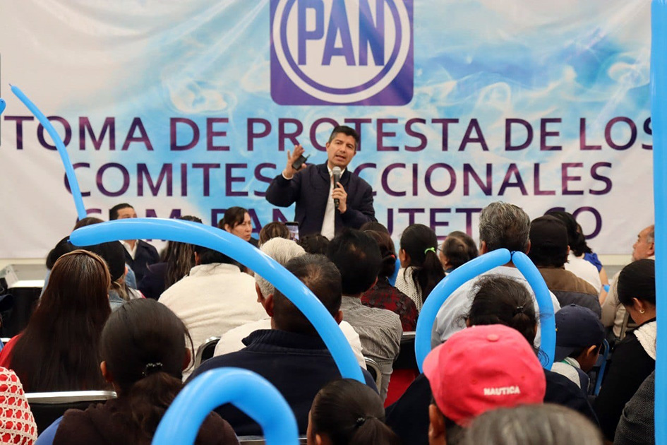 Se necesita actitud, emoción y determinación afirma Lalo Rivera ante estructura panista de Xiutetelco