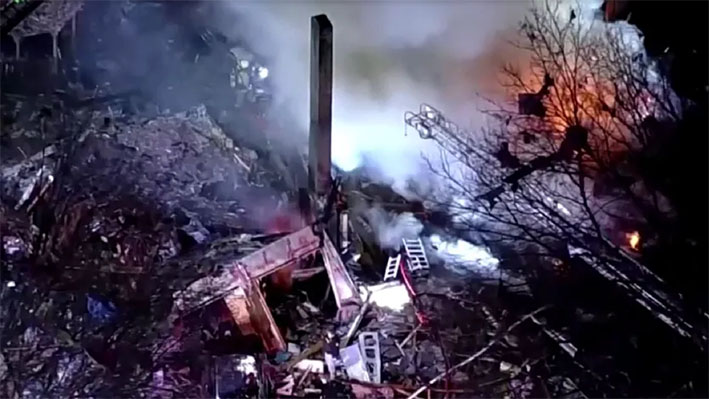 Devastadora explosión en una casa en Virginia