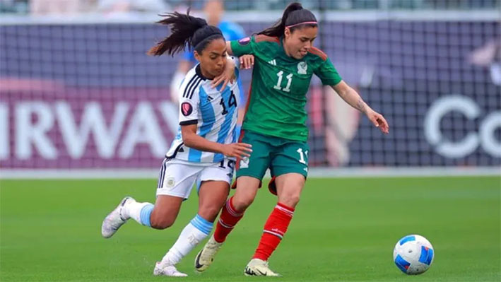 Mexicanas debutan en la copa oro femenina de CONCACAF con empate ante Argentina