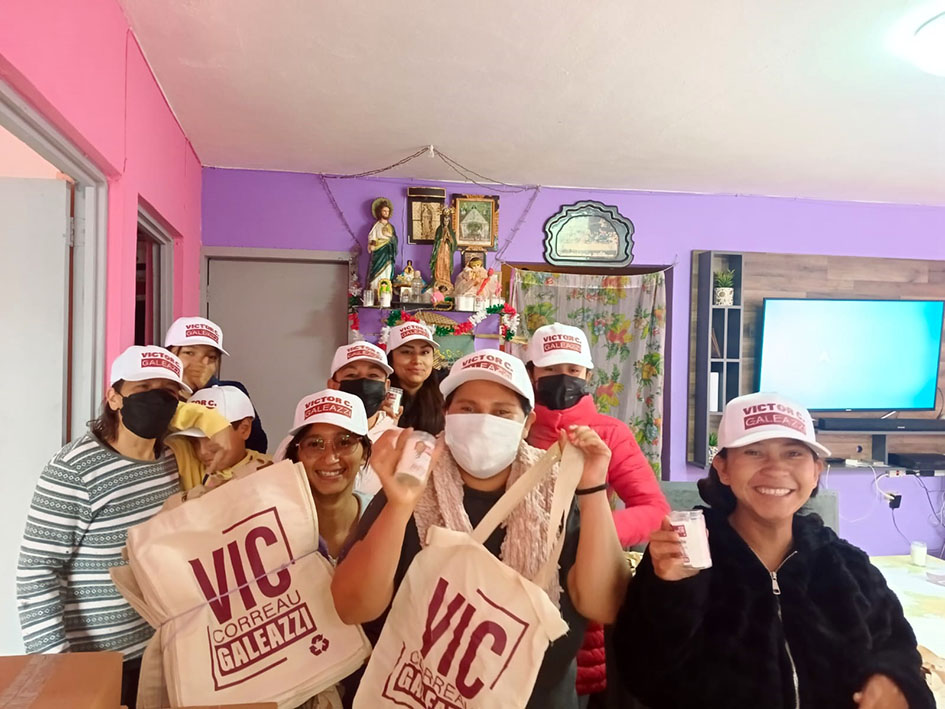 Apoyo a Víctor Galeazzi en San Andrés Cholula