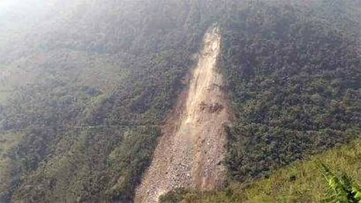 Derrumbe en un cerro en Zongolica, Veracruz, incomunica 6 comunidades