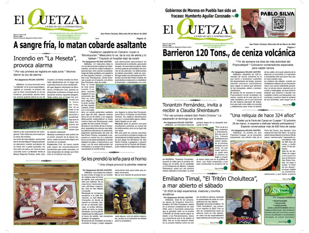 Nuestra Portada, Edición 2688, 06 Marzo 2024