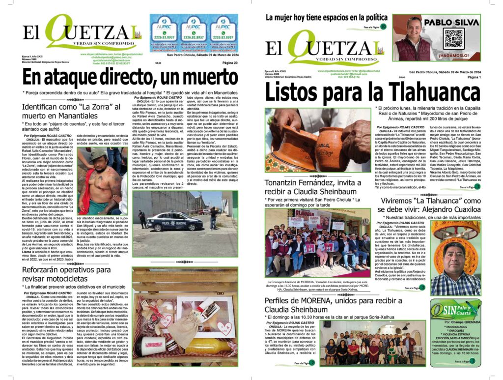 Nuestra Portada, Edición 2689, 09 Marzo 2024