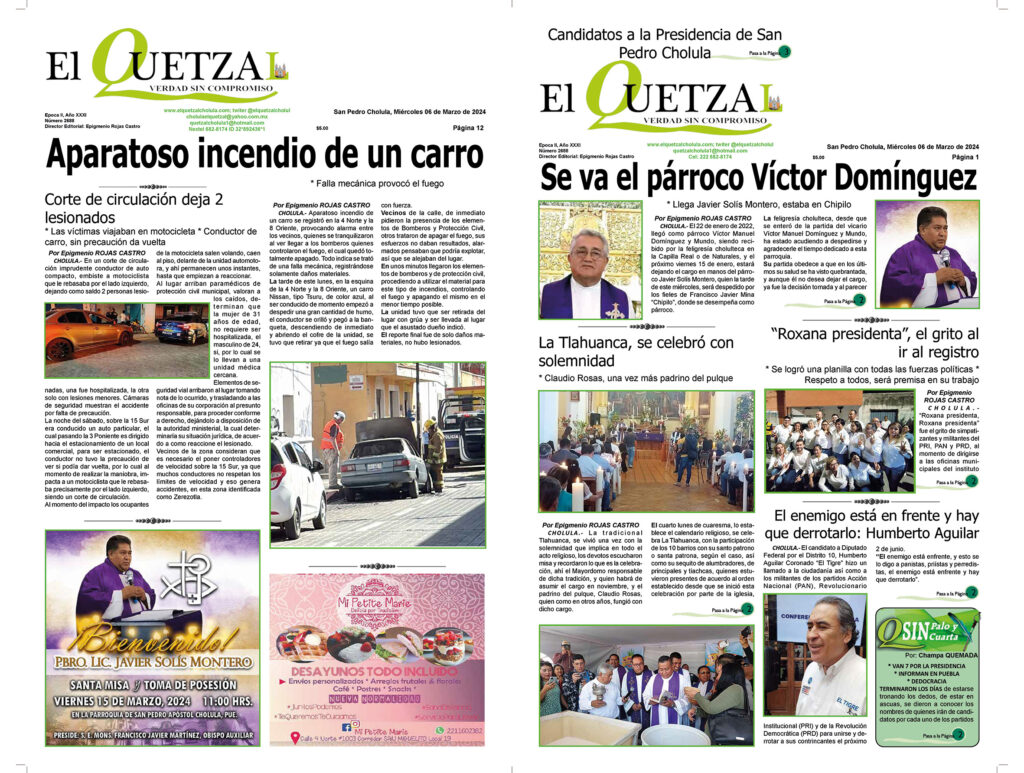 Nuestra Portada, Edición 2690, 13 Marzo 2024