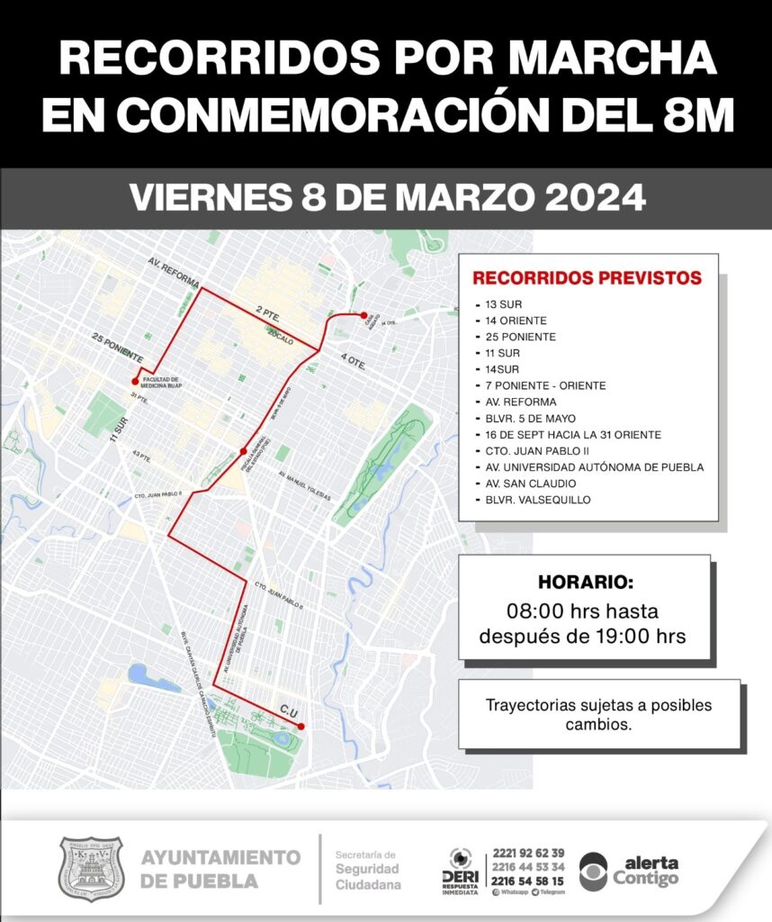 Si va a Puebla, téngalo presente