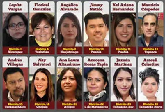Candidatas y candidatos a Diputados locales