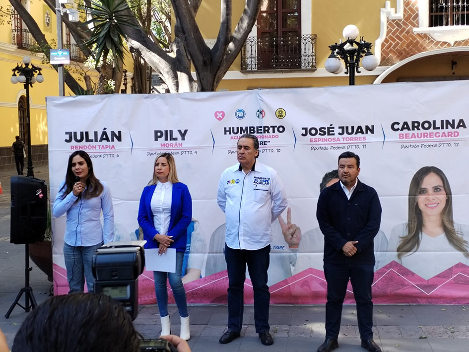 Humberto Aguilar se pronuncia contra la violencia a candidatos en puebla